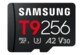 Carte MicroSD Samsung T9 avec lecteur de carte - 256 Go
