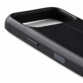 Coque en cuir avec porte-cartes pour iPhone 18 Pro - Noire