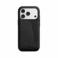 Coque en cuir avec porte-cartes pour iPhone 18 Pro - Noire