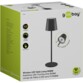 Lampe de table sur pied LED sans fil RVBB - Noir / 38 cm