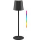 Lampe de table sur pied LED sans fil RVBB - Noir / 38 cm