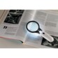 Loupe de lecture à LED avec grossissements 1,75x et 12,25x
