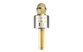Microphone karaoké sans fil et enceinte bluetooth - Or