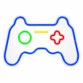 Néon LED mural multicolore en forme de manette de jeu 41 cm avec variateur