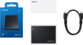 Disque dur SSD externe portable P7 1 To USB4 noir