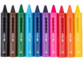10 crayons de bain pour enfants, non toxiques et lavables de face