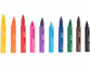 10 crayons de bain pour enfants, non toxiques et lavables