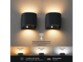 2 appliques murales LED télécommandées rechargeables avec détecteur de mouvement