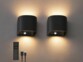 2 appliques murales LED télécommandées rechargeables avec détecteur de mouvement