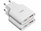 Pack de 2 chargeurs secteur GaN USB-C 65 W Power Delivery / USB-A Quick Charge de la marque revolt