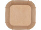 feuillle de papier sulfurisé de cuisson pour air fryer 16 x 16 cm vue de dessus