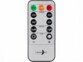 3 bougies LED télécommandées en cire avec guirlande lumineuse - coloris or