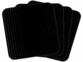 4 patchs antidérapants noirs pour tapis lavables