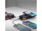 Batterie externe solaire et dynamo 20.000 mAh mise en situation avec divers appareils en charge