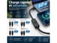 Câble bloqueur de données USB-A/C vers USB-C/Lightning 1,2 m