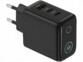 Chargeur secteur GaN USB-A / 2 x USB-C 65 W avec écran