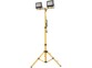 Double projecteur de chantier télescopique LED 9000 lm