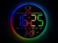 Horloge murale numérique télécommandée Ø 25,6 cm