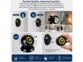 Projecteur LED COB 100 lm rechargeable avec détecteur de mouvement - coloris noir