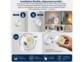 Projecteur LED COB 100 lm rechargeable WL-425 avec détecteur de mouvement - coloris blanc