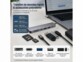 Station d'accueil USB-C 7 ports avec HDMI / USB-C / USB-A / SD