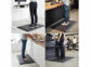 Tapis anti-fatigue pour poste de travail debout avec 4 mises en situations avec personnes travaillant debout