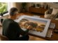 Tapis de puzzle pour 1000 pièces, coloris gris clair