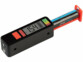Testeur de piles et accus avec écran LCD et pile AAA en test