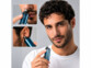 Tondeuse pour nez et oreilles rechargeable avec mise en situation mannequin