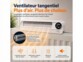 Ventilateur de radiateur rechargeable