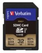 Carte SD Pro+ Verbatim - 32 Go
