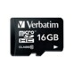 Carte microSDHC Verbatim 16 Go.