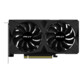 Vue du dessus de la carte graphique Nvidia GeForce RTX 4060 à double ventilateur avec bus PCI-Express 4.0 x 16