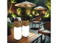 Pack de 2 lanternes de jardin rechargeables LED 120 lm coloris brun de la marque Lunartec
