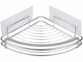 tablette d'angle de douche adésive en métal