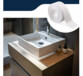 bande d'étanchéité pour salle de bain 28 mm x 4 m blanc
