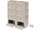 Pack de 8 boîtes de rangement AB-100 avec 8 roues de la marque Xcase