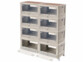 Pack de 8 boîtes de rangement AB-110 avec 8 roues