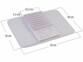 Égouttoir 40 x 45 cm avec tapis en microfibre