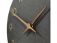 Horloge murale en bois Ø 30 cm avec mécanisme silencieux vue zoomée sur les aiguilles