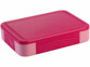 Lunchbox 1300 ml à 5 compartiments - coloris rose fermée vue de face