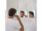Miroir triptyque à suspendre avec crochets télescopiques