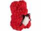 Ours en roses artificielles rouges avec boîte cadeau