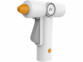 Pistolet à colle sans fil rechargeable vu de 3/4 face