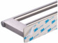 Porte-serviette 2 bras 39 cm - coloris argenté