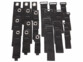 Pack de 12 attache-câbles à scratch avec oeillet de suspension et 12 bandes souples