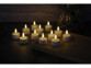 12 bougies chauffe-plat LED rechargeables et télécommandées