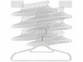 Pack de 120 cintres antiglisse avec clips coloris blanc de la marque PEARL