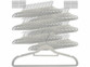 Pack de 120 cintres effet velours coloris gris clair de la marque PEARL