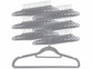 60 cintres effet velours coloris gris foncé de la marque PEARL